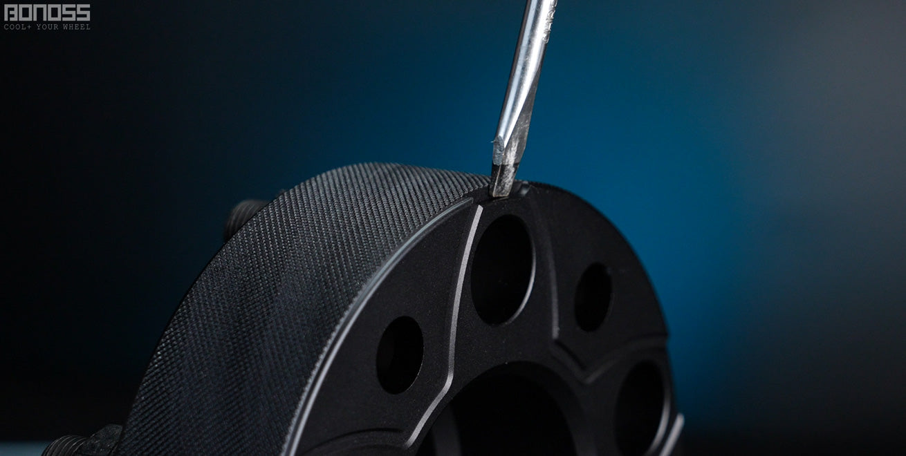 BONOSS Forged Active Cooling Wheel Spacers Hubcentric Wheel Spacers for Rims Disassembly Grooves